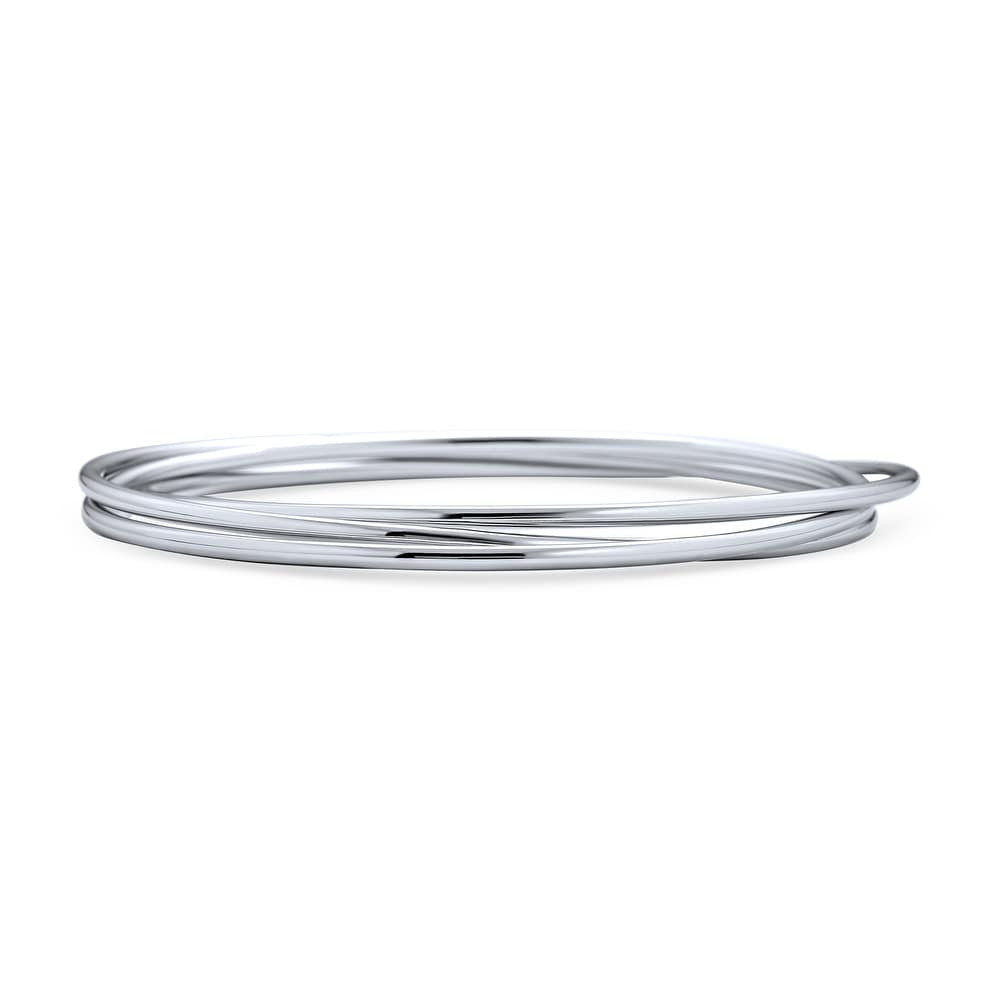 PriceRock Sterling Silver Claddaugh Bangle 7.5 Inches Long PriceRock Sterling Silver Claddaugh Bangle 7.5 Inches Long